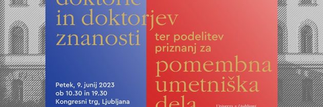 Javna promocija doktoric in doktorjev znanosti Univerze v Ljubljani
