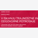 V iskanju trajnostne in odgovorne potrošnje