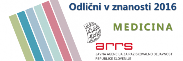 Odlični v znanosti 2016 – medicina