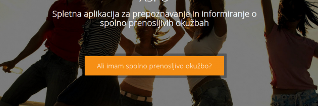 Prva interaktivna aplikacijo v Sloveniji o spolno prenosljivih okužbah