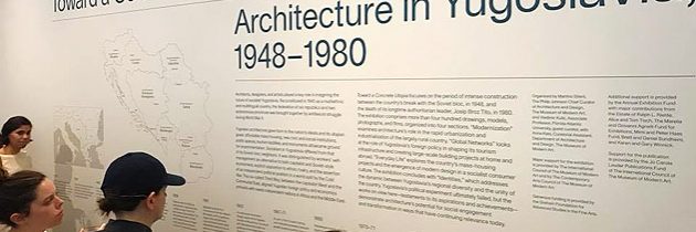 Otvoritev razstave povojne jugoslovanske arhitekture v muzeju MoMA