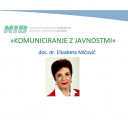 dr. Elizabeta Mičović: Komuniciranje z javnostmi