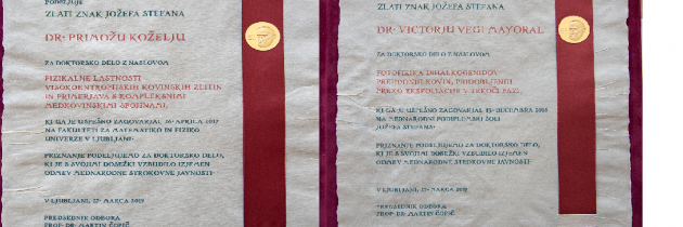 ZLATI ZNAK JOŽEFA STEFANA