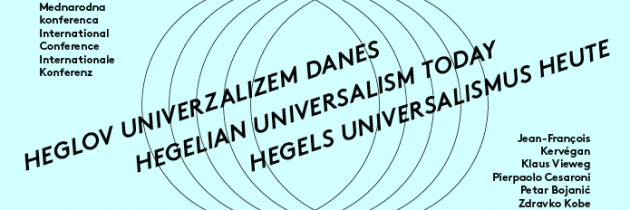 Mednarodna filozofska konferenca: Heglov univerzalizem danes