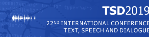 Ugledna znanstvena konferenca s področja govornih in jezikovnih tehnologij – TSD 2019