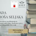 Objavljen razpis za nagrado dr. Uroša Seljaka